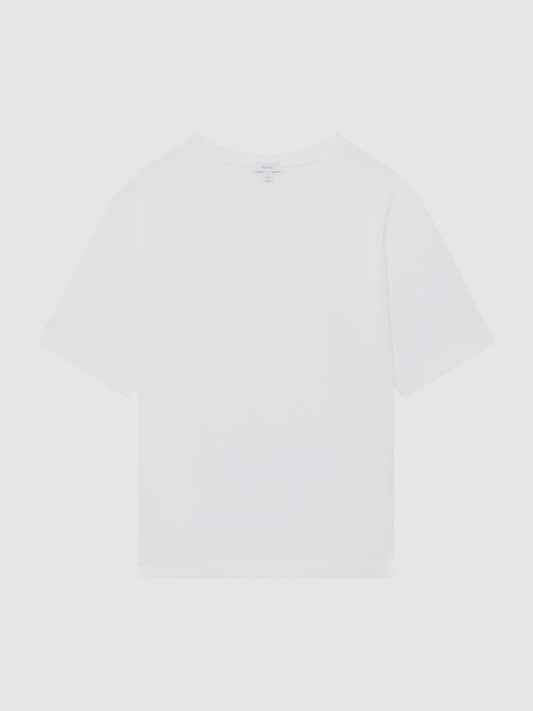 Cotton GarMenst-Dyed Oversized T-Shirt White | Mens