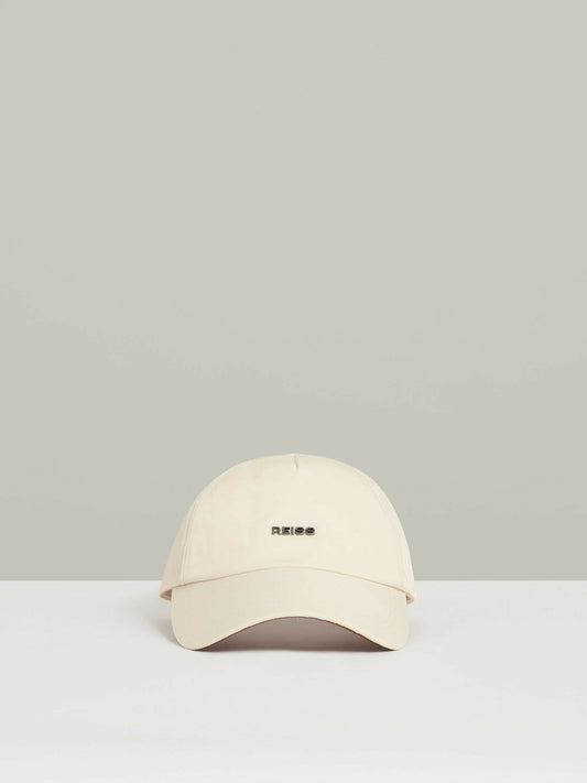 Logo Lettering Baseball Cap Ecru | Mens
