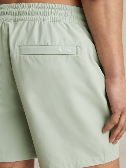 Drawstring Swim Shorts Mint Green | Mens