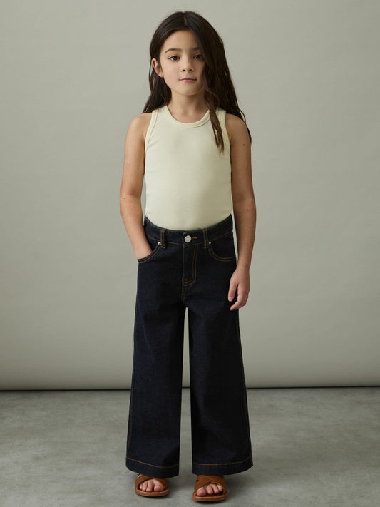 13-14 yrs Wide-Leg Jeans Indigo | Children