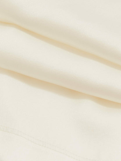 Silk-Front Cami Top White | Womens