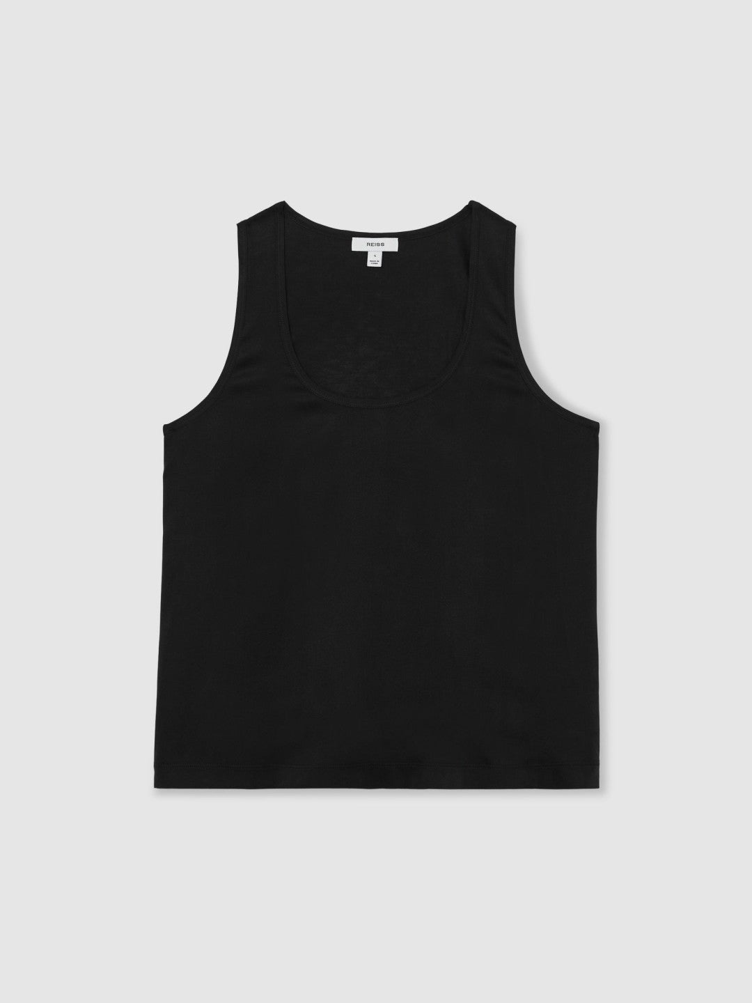 Silk-Front Cami Top Black | Womens