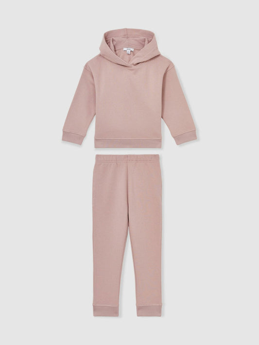 13-14 yrs Cotton-Blend Hoodie And Joggers Set Mink | Children