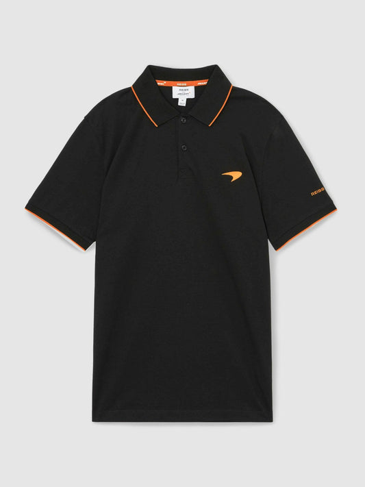 McLaren F1 Team Cotton Polo Shirt Black | Mens
