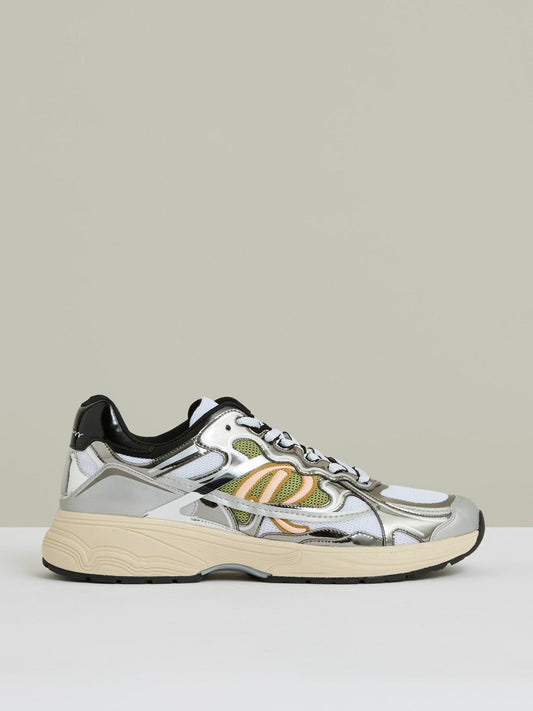 Overlay Logo Running Trainers Gunmetal/Black | Mens