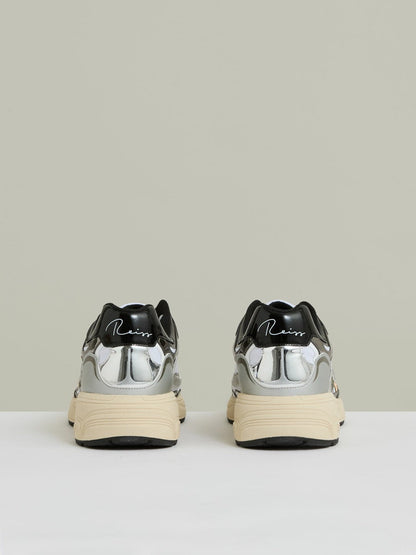 Overlay Logo Running Trainers Gunmetal/Black | Mens
