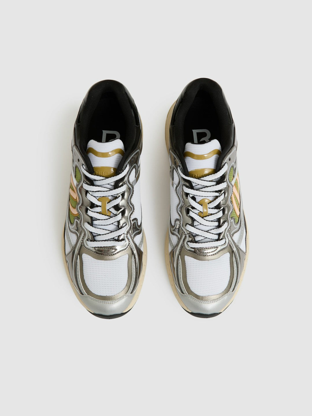 Overlay Logo Running Trainers Gunmetal/Black | Mens