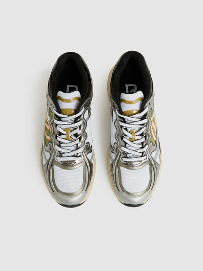 Overlay Logo Running Trainers Gunmetal/Black | Mens