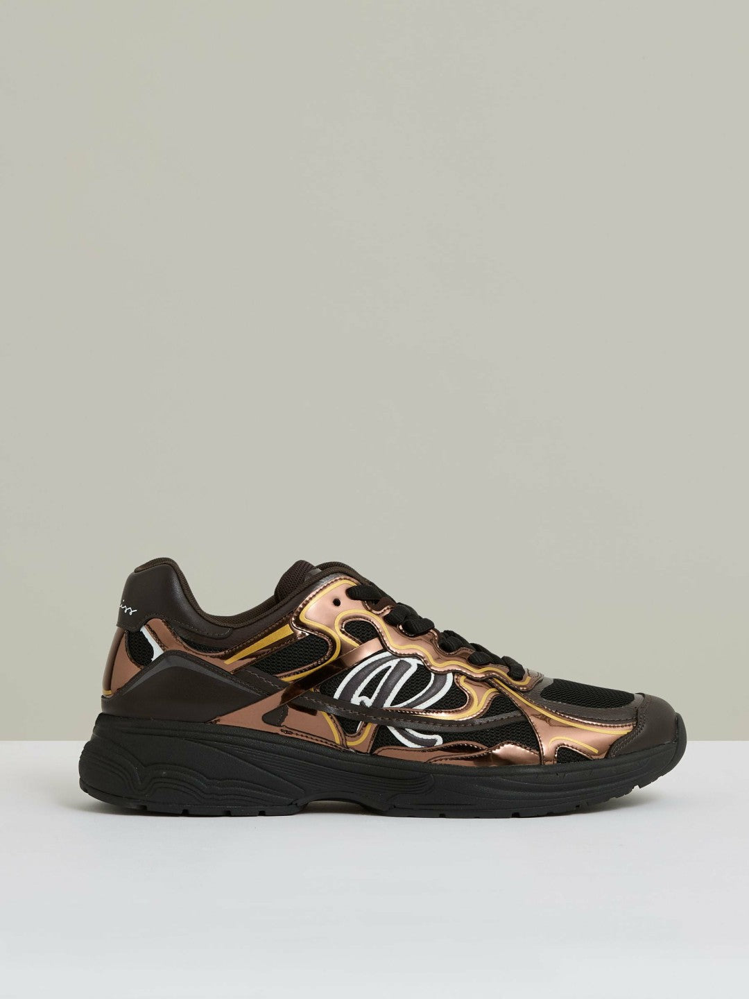 Overlay Logo Running Trainers Electric Brown | Mens