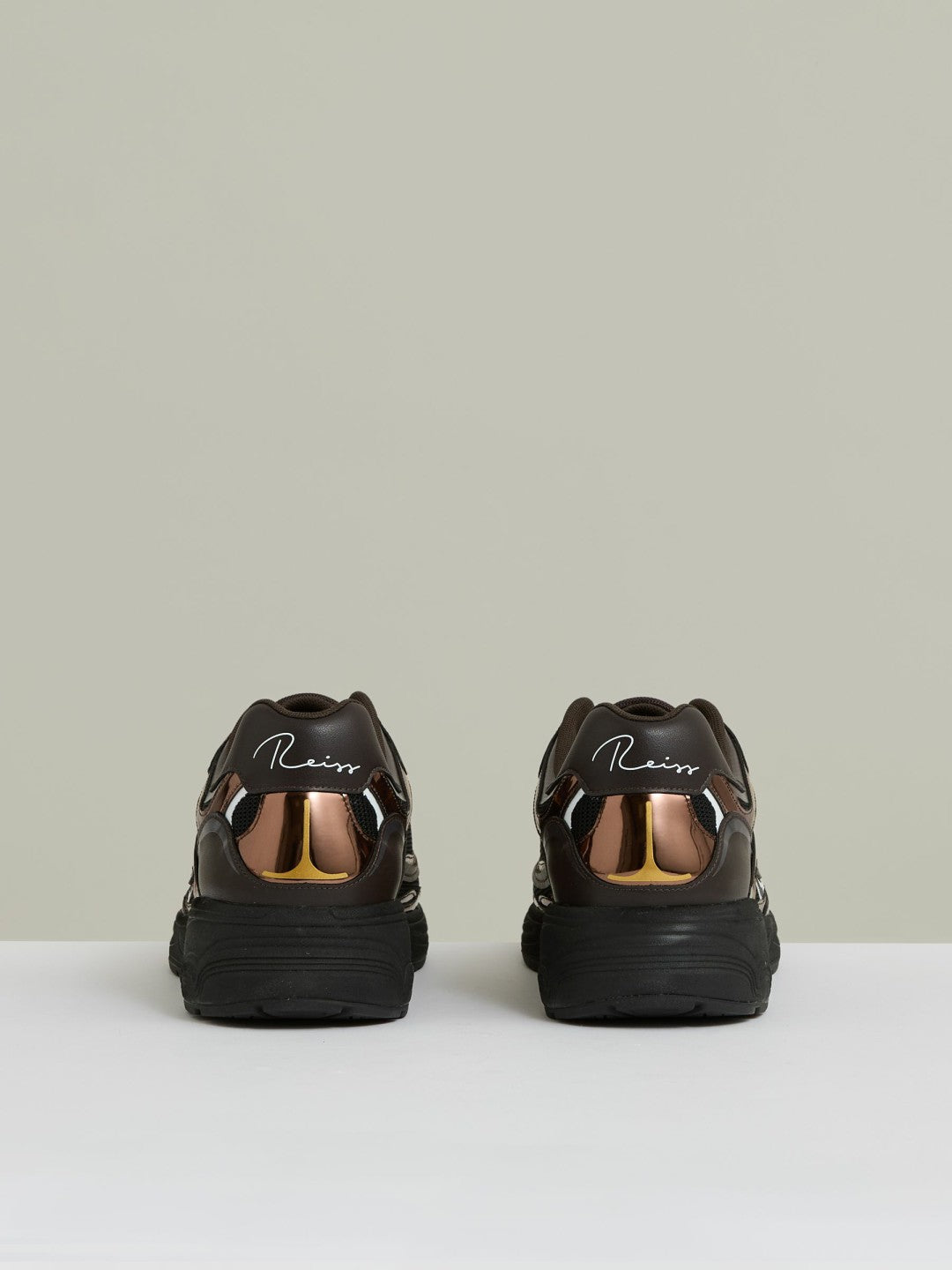 Overlay Logo Running Trainers Electric Brown | Mens