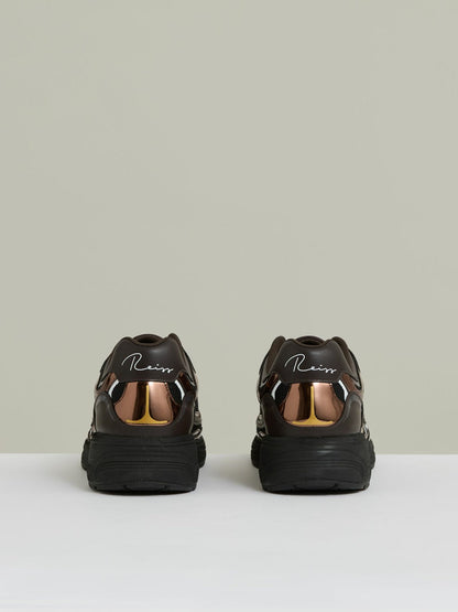 Overlay Logo Running Trainers Electric Brown | Mens