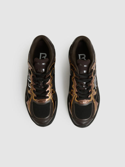 Overlay Logo Running Trainers Electric Brown | Mens