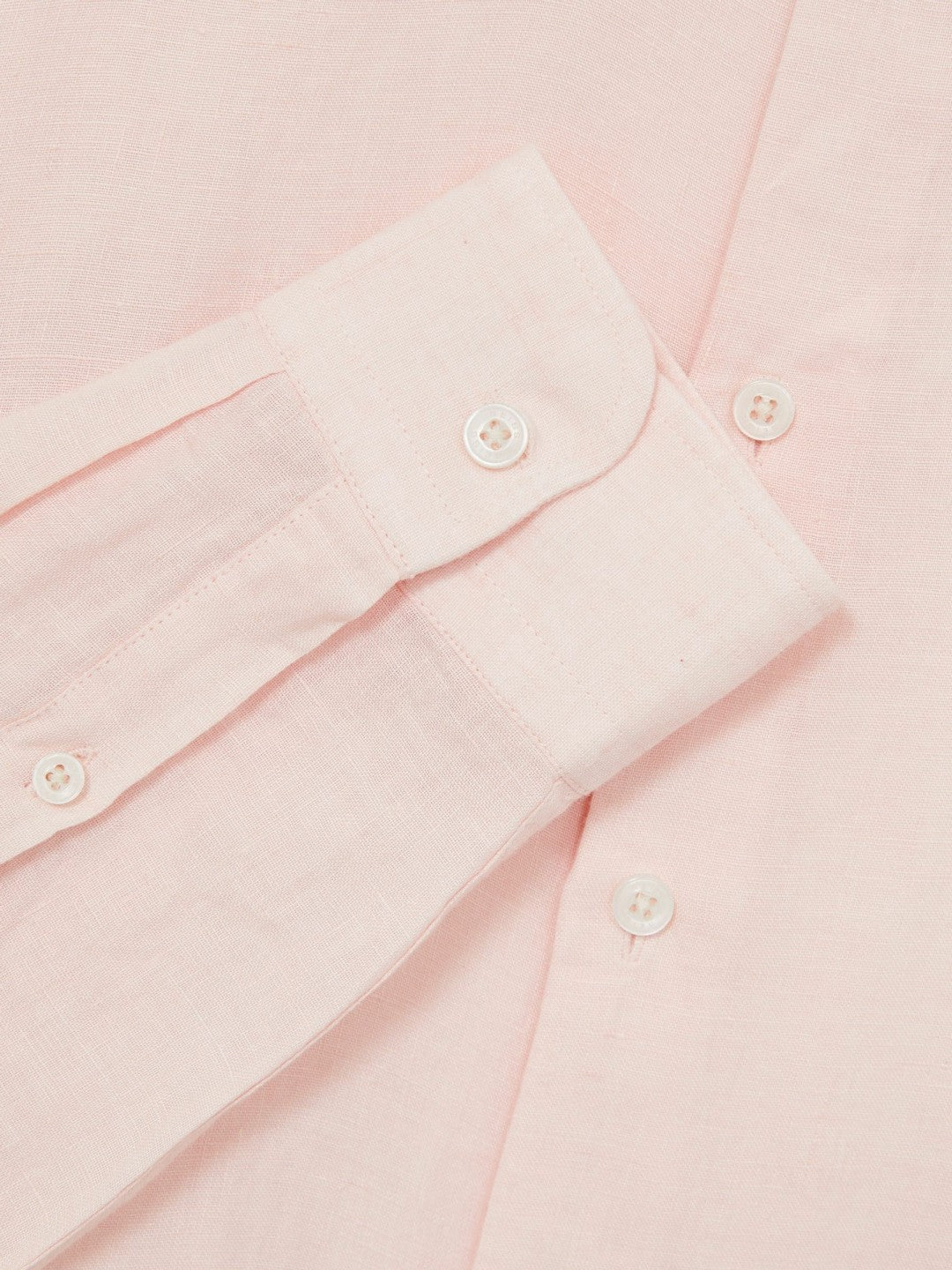 Linen Button-Through Shirt Prep Pink | Mens