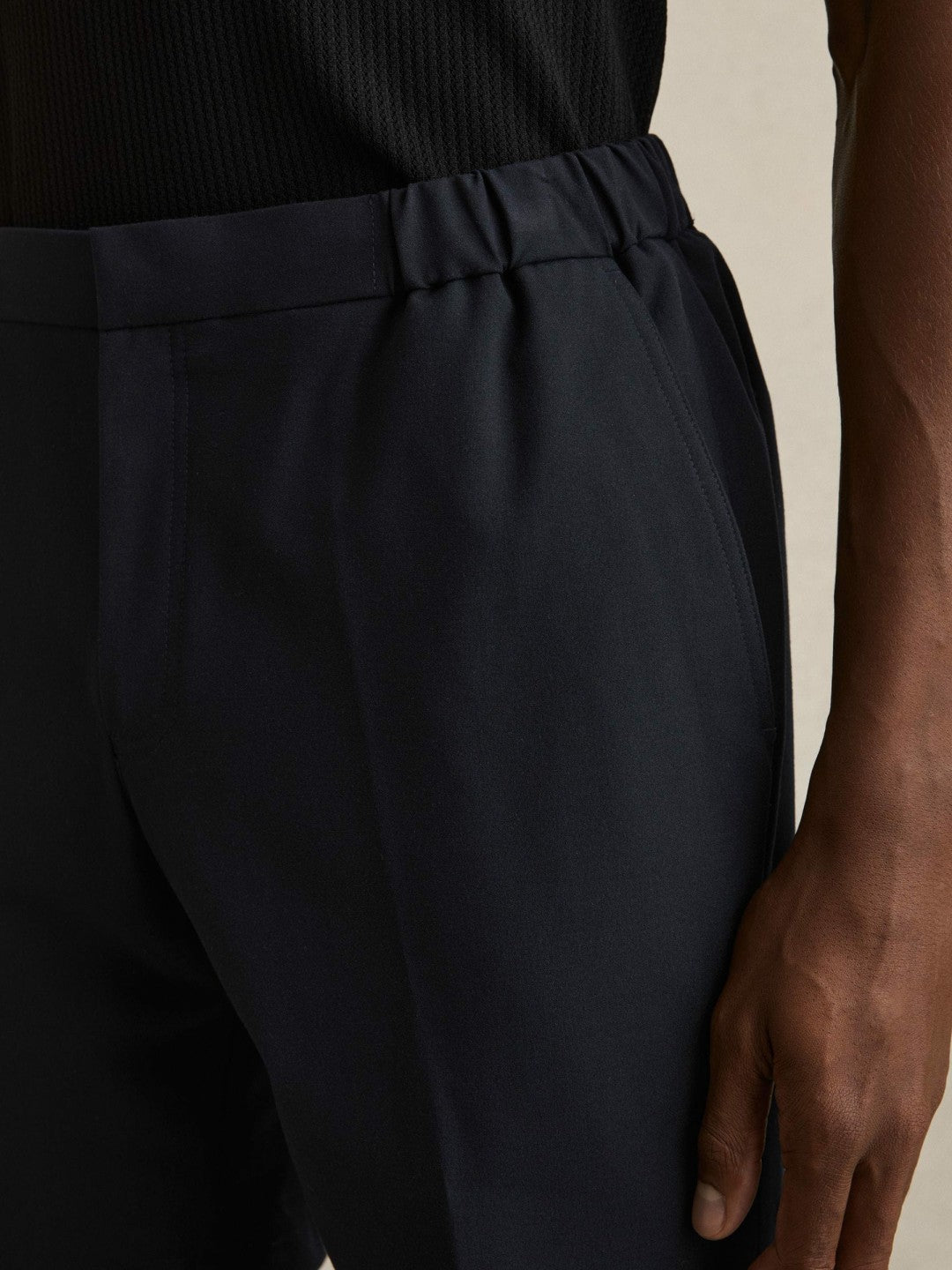 Drawstring Chino Shorts Navy | Mens