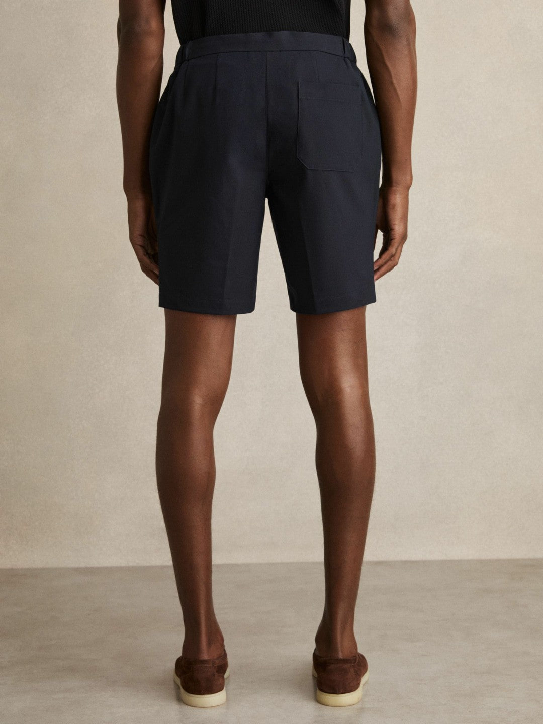Drawstring Chino Shorts Navy | Mens