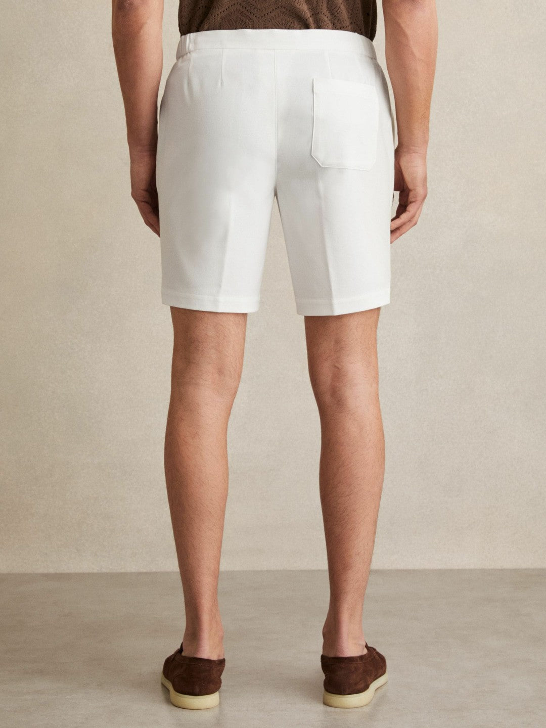 Drawstring Chino Shorts White | Mens