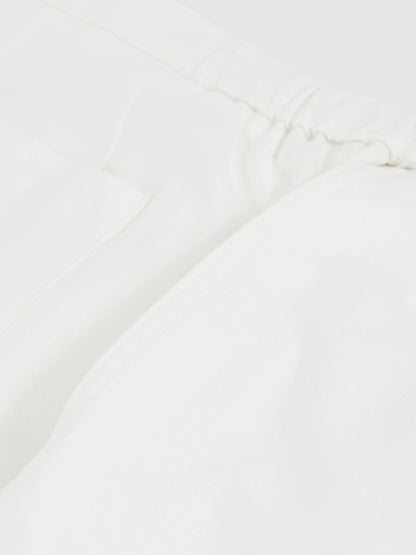 Drawstring Chino Shorts White | Mens