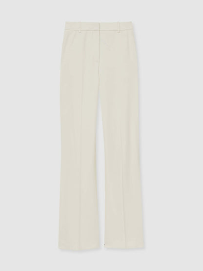 Wide Leg Tailored Trousers Cream | Womens