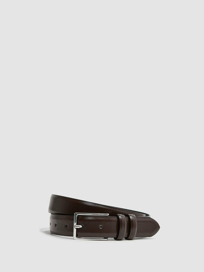 Smooth Leather Belt Chocolate | Mens
