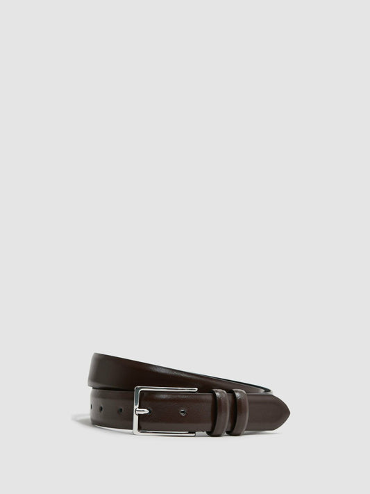 Smooth Leather Belt Chocolate | Mens