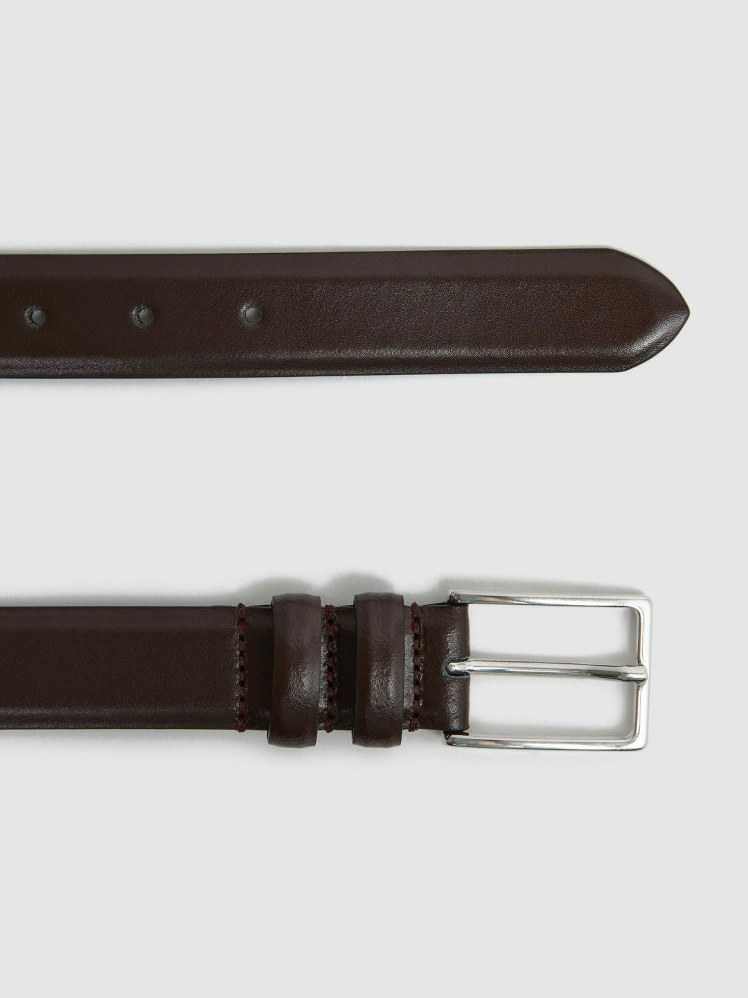 Smooth Leather Belt Chocolate | Mens