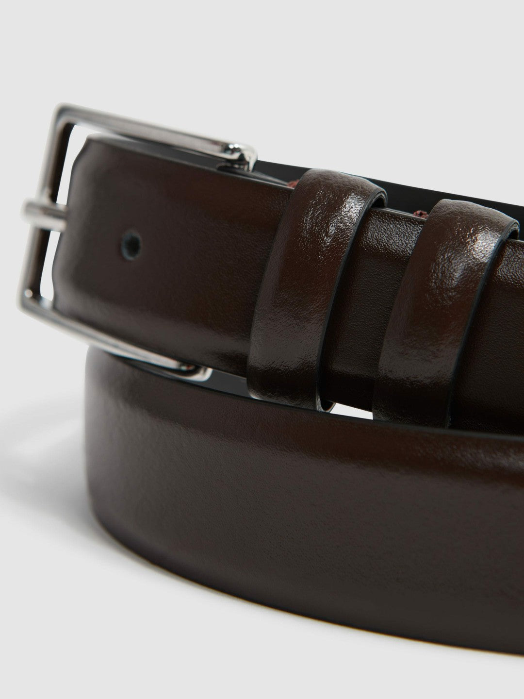 Smooth Leather Belt Chocolate | Mens