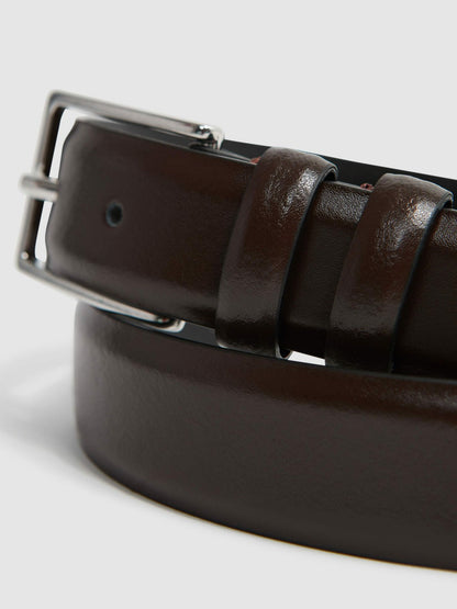 Smooth Leather Belt Chocolate | Mens