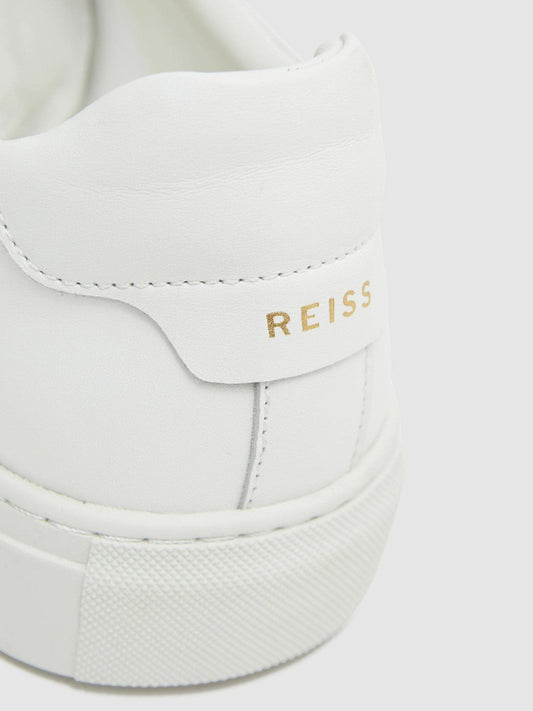 Leather Low-Top Trainers White | Mens