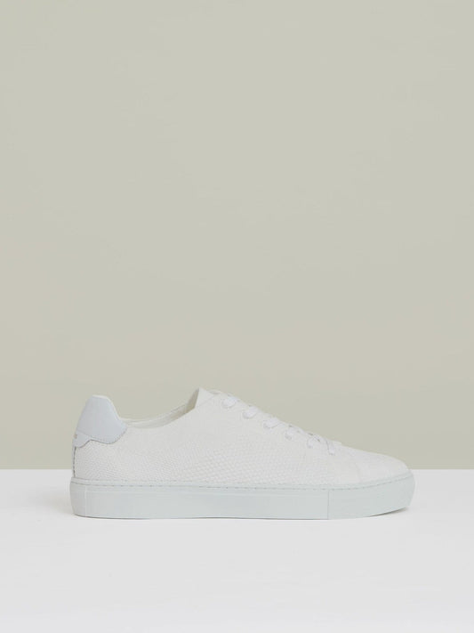 Knitted Low-Top Trainers White | Mens