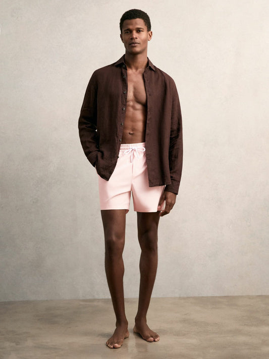 Drawstring Swim Shorts Pink | Mens
