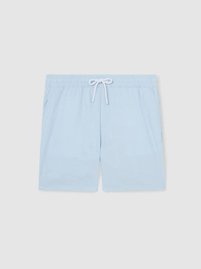 Drawstring Swim Shorts Soft Blue | Mens