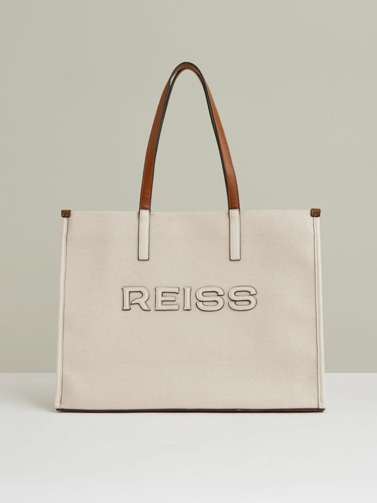 Canvas Logo Tote Bag Natural | Womens
