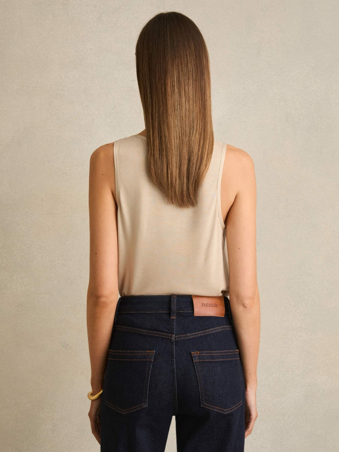 Silk-Front Cami Top Neutral | Womens