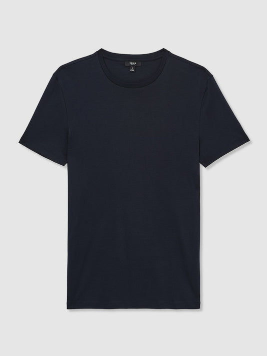 Cotton Sports-Fit T-Shirt Navy | Mens
