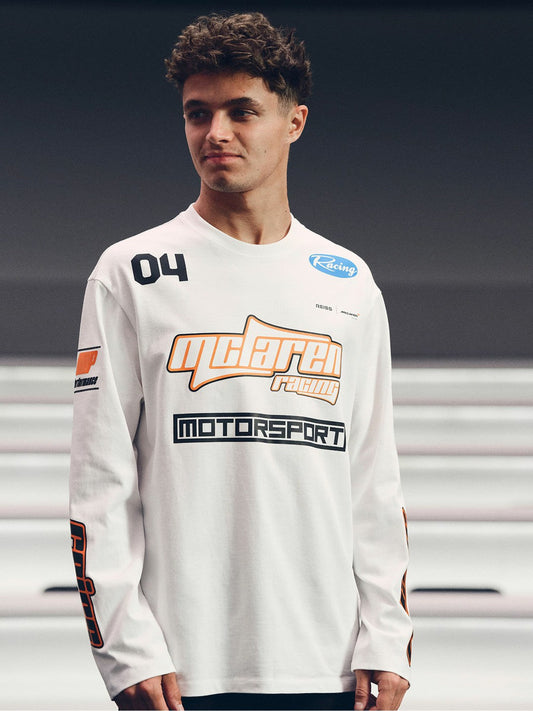 McLaren F1 Team Cotton Logo T-Shirt Unisex Fit White | Mens