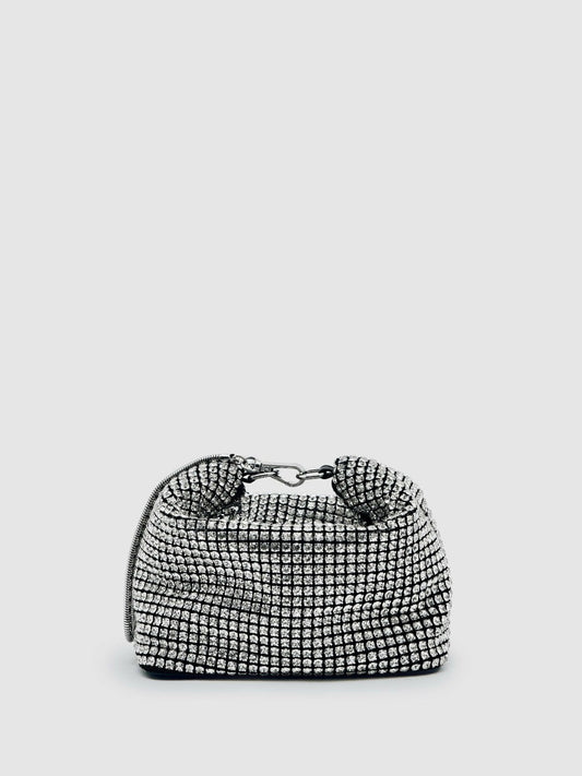 Crystal Bracelet Pouch Bag Silver | Womens