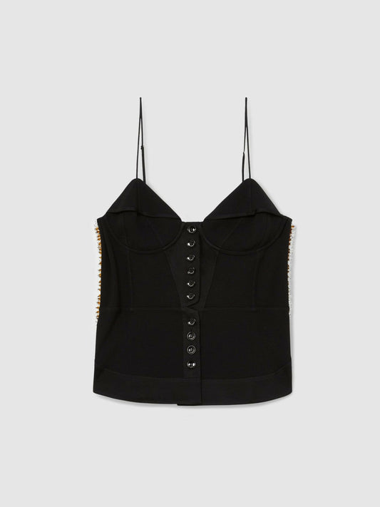 Atelier Embellished Corset Top Black | Womens