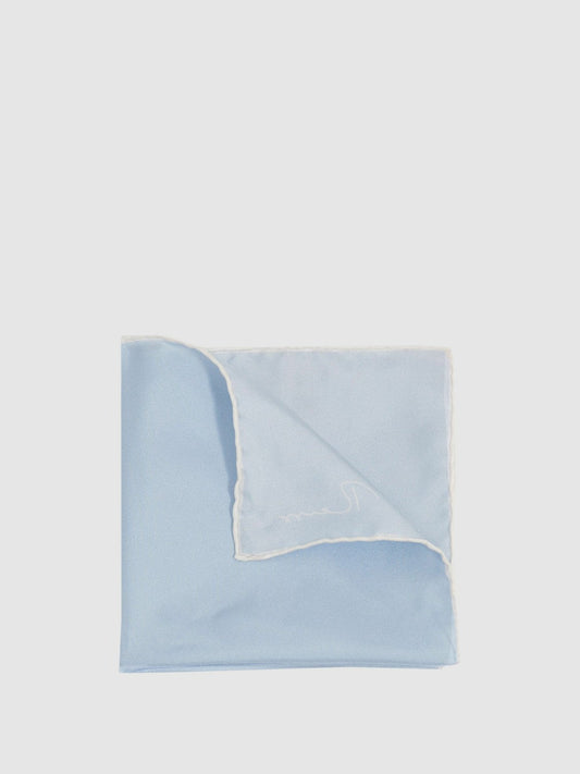 Ceremony Light Blue Silk Pocket Square Light Blue | Mens