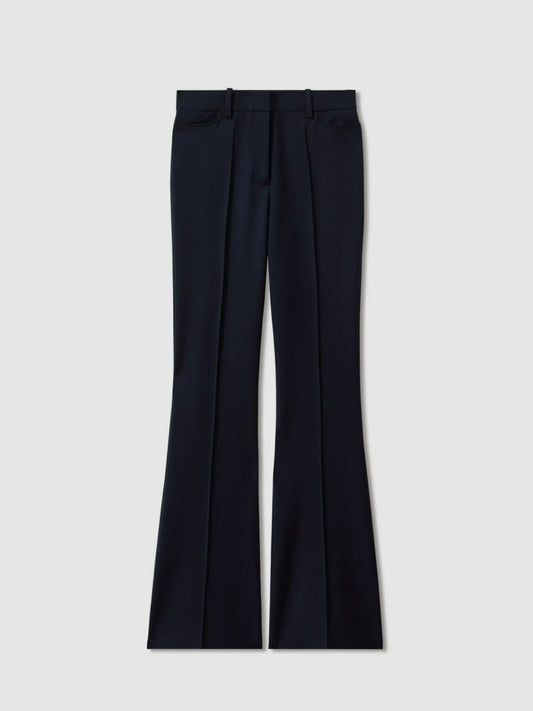 Flared Suit Trousers Navy | Womens
