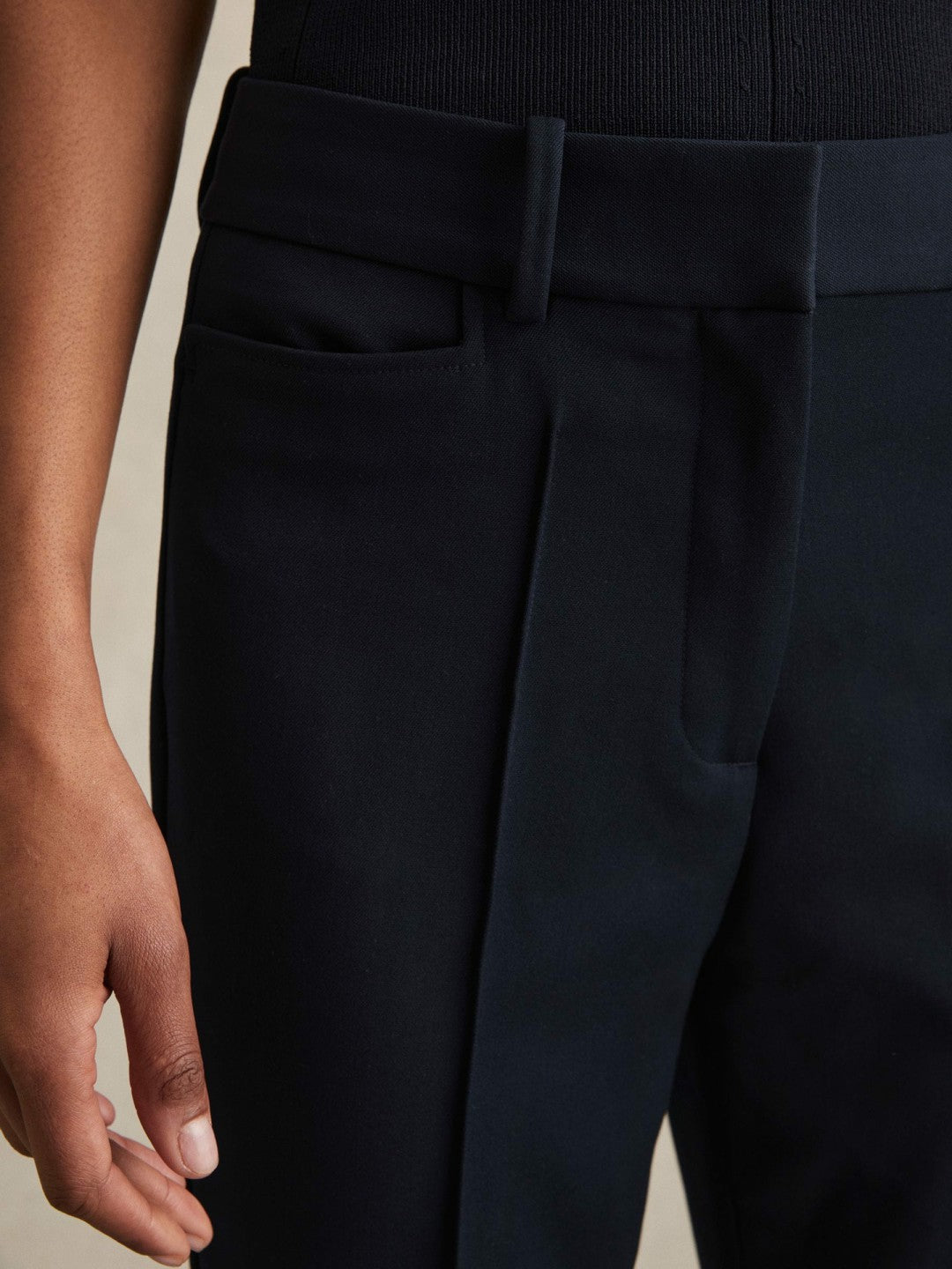 Flared Suit Trousers Navy | Womens