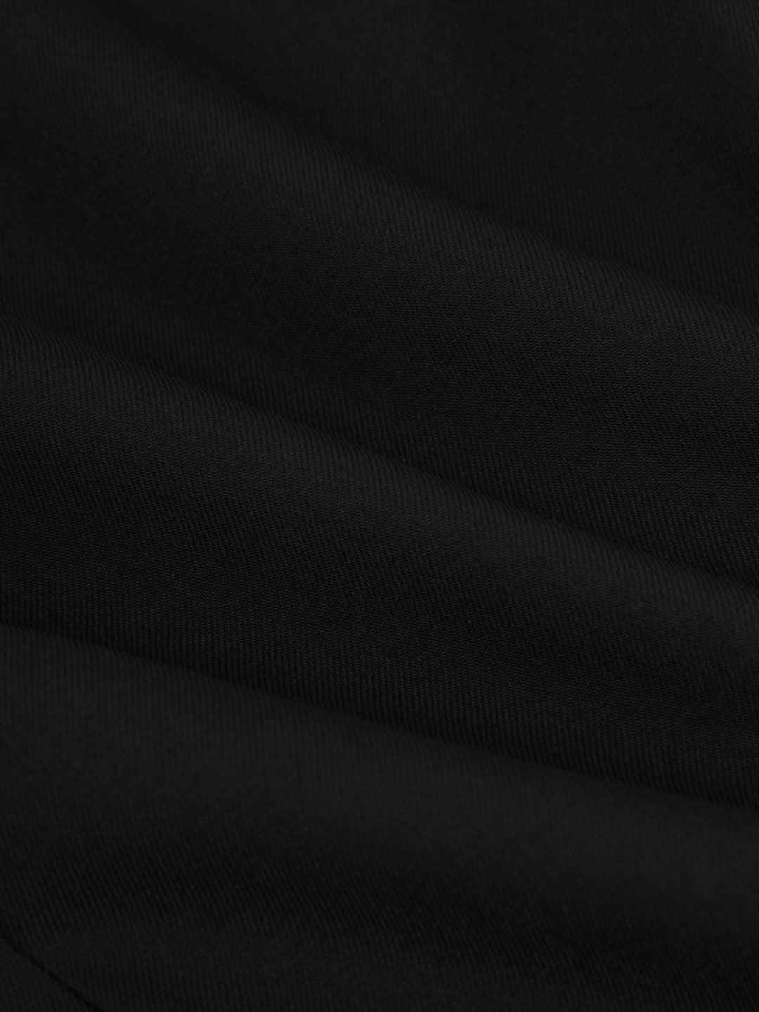 Wool-Blend Single-Breasted Suit Jacket Slim-Fit Black | Mens