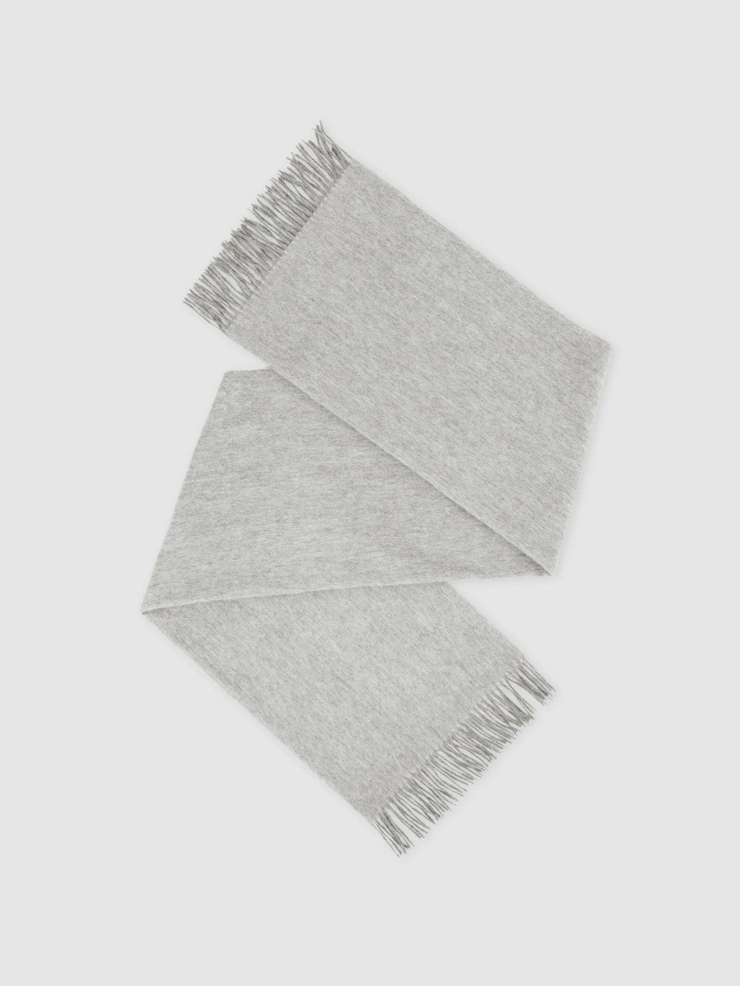 Wool-Cashmere Scarf Soft Grey | Womens