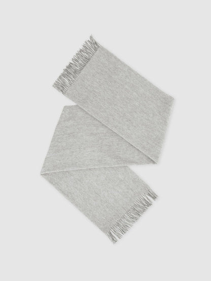 Wool-Cashmere Scarf Soft Grey | Womens