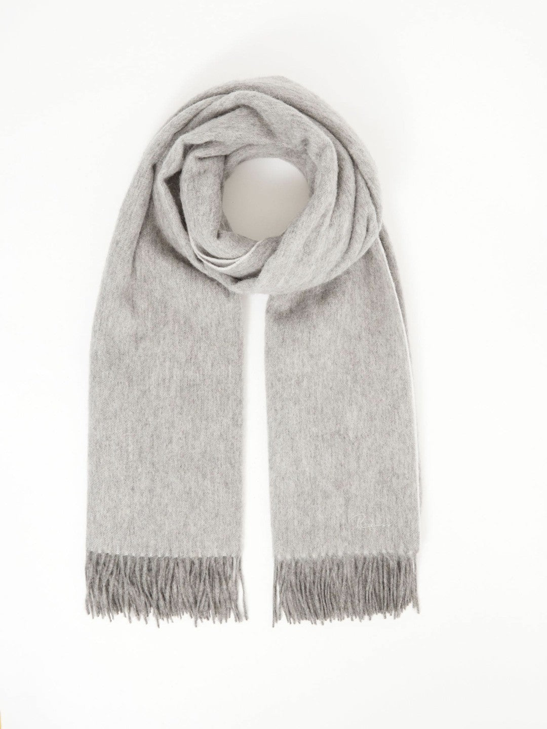 Wool-Cashmere Scarf Soft Grey | Womens