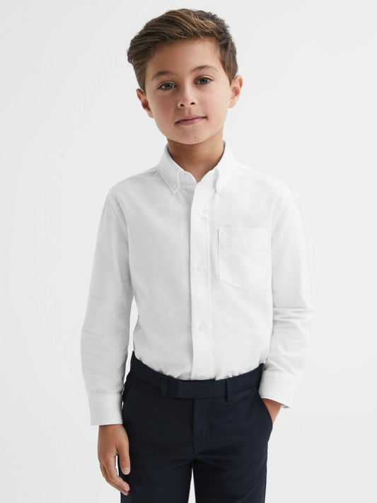 13-14 yrs Button Down Oxford Shirt White | Children