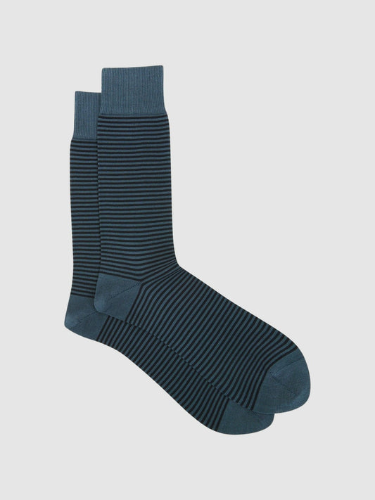 Striped Socks Airforce Blue/ Navy | Mens