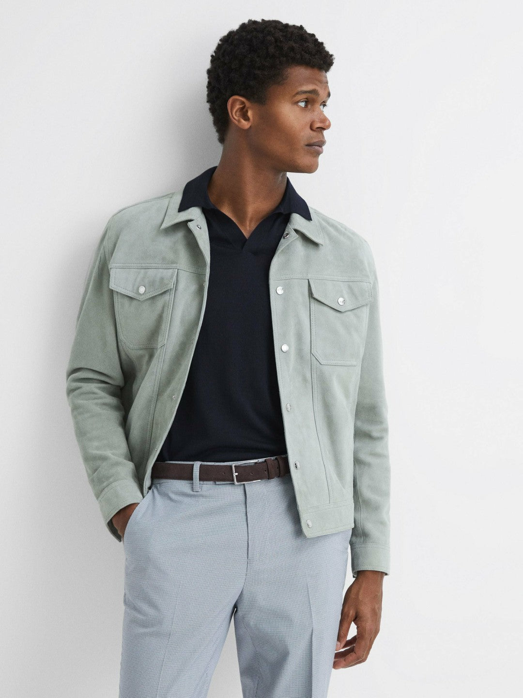 Suede Belt Chocolate | Mens