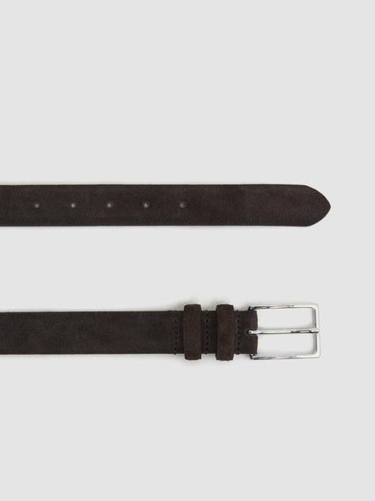 Suede Belt Chocolate | Mens