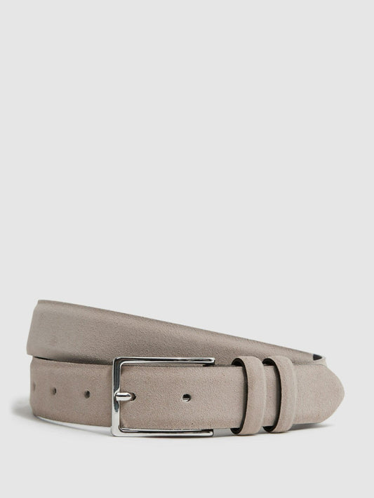 Suede Belt Stone | Mens