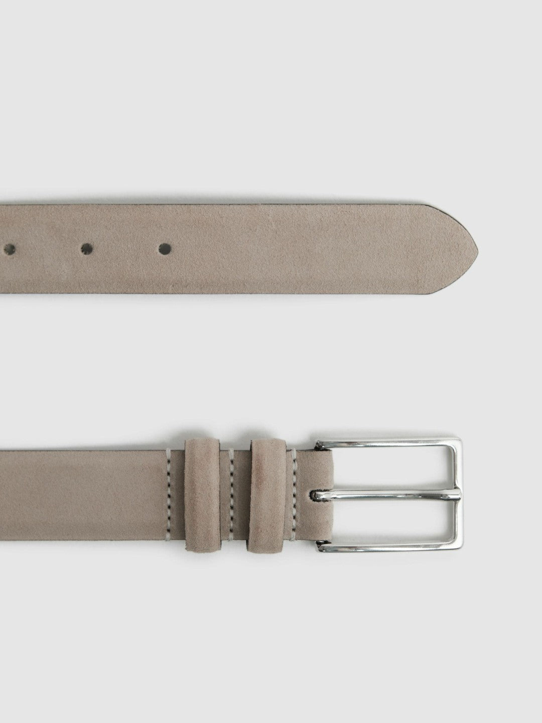 Suede Belt Stone | Mens